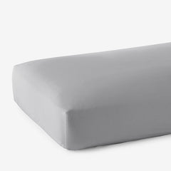 Classic Smooth Rayon Made From Bamboo Sateen Fitted Bed Sheet - Pebble Gray, Twin XL