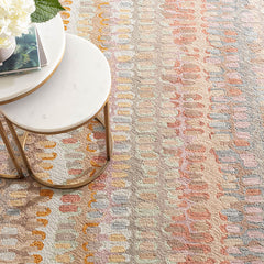 Paint Chip Hand Hooked Wool Rug - Stone, 3' x 5'