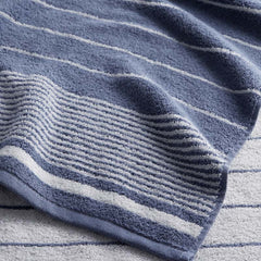 Plush Spa Stripe 6-Piece Bath Set - Light Indigo