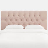 Park Tufted Velvet Headboard - Blush, King