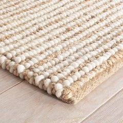 Twiggy Natural Handwoven Jute/Wool Rug - Natural, 3' x 5'