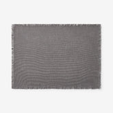 Solid Fringe Placemats, Set of 4 - Stone