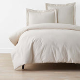 Solid Garment Washed Cotton Percale Duvet Cover - Buff, Twin/Twin XL