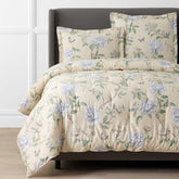 Peony Garden Premium Smooth Wrinkle-Free Sateen Comforter - Beige Tan, Twin/Twin XL