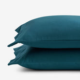 Classic Ultra-Cozy Cotton Velvet Flannel Pillowcase Set - Teal, King