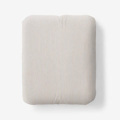 Classic Stripes and Plaids Cool Yarn-Dyed Cotton Percale Fitted Bed Sheet - Stripe Tan, Queen