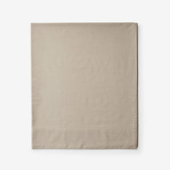 Classic Cool Cotton Percale Flat Bed Sheet - Cocoa, King