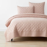 Pintuck Quilt - Faded Rose, King
