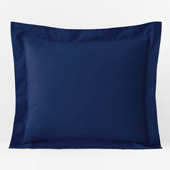Classic Cool Organic Cotton Percale Solid Sham - Navy, Euro