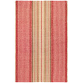 Framboise Handwoven Cotton Rug - Red, 8' x 10'
