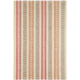 Long Slade Handwoven Cotton Rug - Red, 8' x 10'