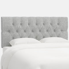 Park Tufted Textured Linen Headboard - Pumice, Full
