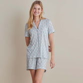 Cotton Modal Women's Shorts Set - Pretty Dot, XL