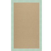Sunbrella Narrow Stripe Bordered Indoor/Outdoor Rug - Spa, 8' x 10'