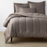 Classic Smooth Wrinkle-Free Sateen Comforter - Cinder, Full/Queen