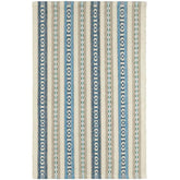 Long Slade Handwoven Cotton Rug - Indigo, 2' 6" x 8' Runner