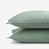 Classic Cool Cotton Percale Pillowcase Set - Thyme, King