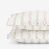 Estee Stripe Classic Smooth Sateen Pillowcase Set - Beige Tan, Standard
