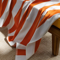 Classic Cabana Stripe Beach Towel - Orange