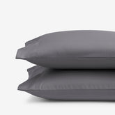 Classic Smooth Wrinkle-Free Sateen Pillowcase Set - Stone Gray, Standard