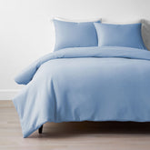T-Shirt Soft Jersey Knit Duvet Cover Set - Cloud Blue, Twin