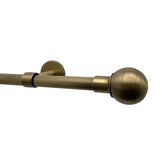 Ball and .75" diameter Rod Set - Antique Gold, 96"