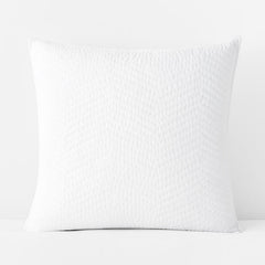 Voile Sham - White, Euro
