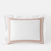 Double Border Premium Smooth Supima® Cotton Wrinkle-Free Sateen Sham - Rose, Standard