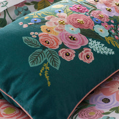 Garden Party Decorative Lumbar Pillow Cover - Green Multi