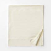 Premium Smooth Organic Cotton Sateen Flat Bed Sheet - Ivory, Full