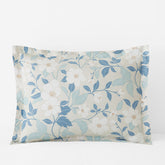 Clemencia Classic Cool Cotton Percale Sham - Floral Pale Blue, Standard