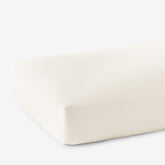 Classic Smooth Rayon Made From Bamboo Sateen Fitted Bed Sheet - Ivory, Queen