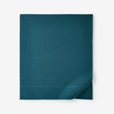 Classic Ultra-Cozy Cotton Velvet Flannel Flat Bed Sheet - Teal, King/Cal. King