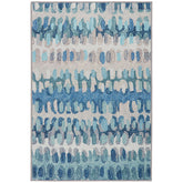 Paint Chip Washable Rug - Blue, 4' x 6'