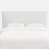 Sutton Velvet Headboard - White, King