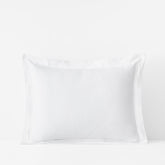 Premium Ultra-Cozy Cotton Velvet Flannel Sham - White, King