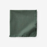 Solid Fringe Napkins, Set of 4 - Moss Green