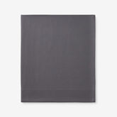 Classic Ultra-Cozy Cotton Velvet Flannel Flat Bed Sheet - Stone Gray, Full