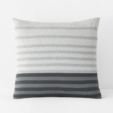 T-Shirt Soft Jersey Knit Stripe Yarn-Dyed Sham - Gray Multi, Euro