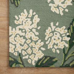 Joie Wool Rug - Hydrangea Sage, 2' 6" x 7' 6" Runner