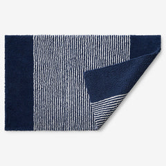 Striped Bath Rug - Navy, 17 in. x 24 in.