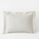 Classic Smooth Sateen Solid Sham - Ivory, Standard