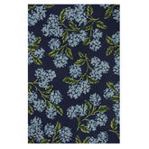 Joie Wool Rug - Hydrangea Navy, 5' x 7' 6"