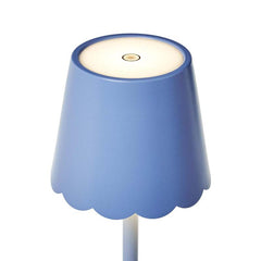 Scallop Cordless LED Table Lamp - Blue