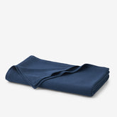 Cotton Weave Blanket - True Navy, Full/Queen
