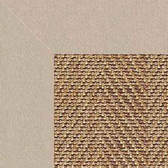 Sunbrella Herringbone Bordered Indoor/Outdoor Rug - Antique Beige, Swatch
