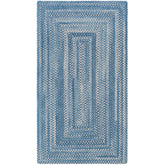 Bambini Braided Chenille Rug - Blue, 5' x 8'
