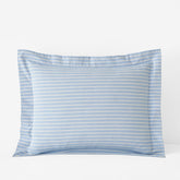 Classic Oxford Yarn-Dyed Stripe Sham - Blue/Beige, King