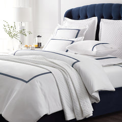 Hewett Luxe Smooth Egyptian Cotton Sateen Sham - Blue, Euro