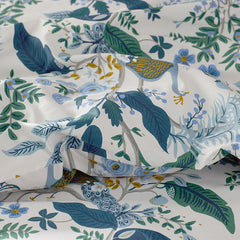 Peacock Classic Smooth Sateen Comforter - Ivory Multi, Full/Queen